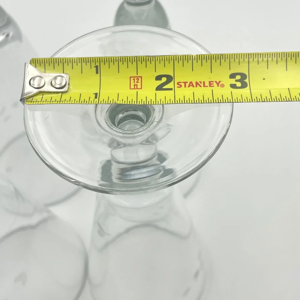 Princess House Heritage Set of 4 Crystal Pilsner Glass 7.5